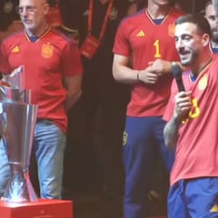 La reacción viral de Luis de la Fuente cuando Joselu gritó “Hala Madrid”