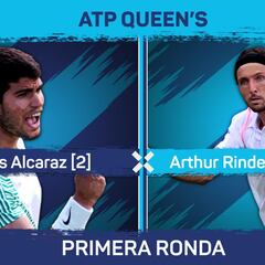 Resumen del Alcaraz vs Rinderknech del torneo de Queen’s