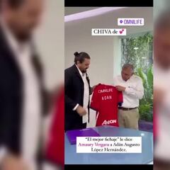 Amaury Vergara a Adán Augusto López: “El mejor fichaje”