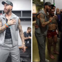El ‘show’ de Sergio Ramos en el combate de Ilia Topuria