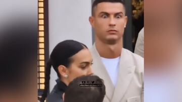 Directo a ser el meme número 1 de Cristiano: su cara cuando Georgina dice algo... 