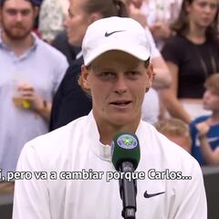 Le tienen pánico a Alcaraz: la respuesta de Sinner tras ganar que dejó a la Central de Wimbledon muerta de risa