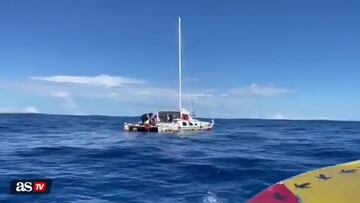 Watch: Australian man and his dog finally rescued after nearly three months at sea, this was his reaction