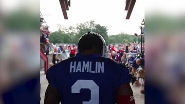 Damar Hamlin regresa a entrenar con Bills y es ovacionado 
