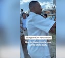 Mbappe, vestido de blanco y junto a las Kardashian: el vídeo del que habla todo el mundo en redes sociales