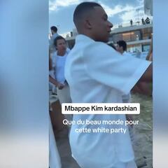 Mbappe, vestido de blanco y junto a las Kardashian: el vídeo del que habla todo el mundo en redes sociales