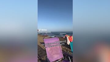 Va a una playa de Marbella y lo que se encuentra impacta y de qué manera en TikTok