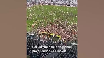 Pocos fichajes han sido tan rechazados: los tifosi de la Juve invaden el campo y cantan contra Lukaku