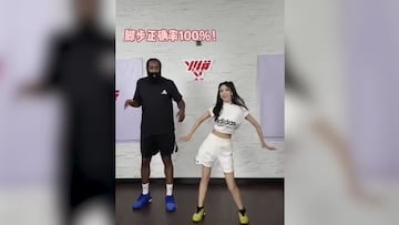 James Harden muestra sus mejores pasos de baile en China