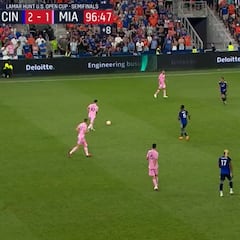 Minuto 97, perdiendo 2-1 y Messi coge la pelota: está haciendo historia en USA en mes y medio