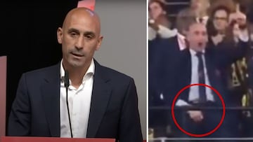 La explicación de Rubiales a su gesto en el palco tras la final