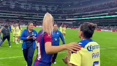 Vídeo: Auxiliar del América pide ayuda a Kaci para tomarse foto con Alexia Putellas