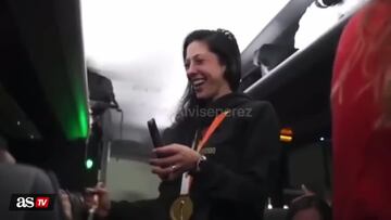 Video emerges of Hermoso and Spanish team on bus after Rubiales kiss