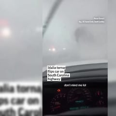 Las impactantes imágenes de un tornado en medio de la tormenta tropical Idalia