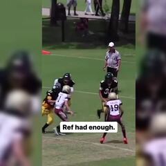 ¡Hay que ser parcial! El referee que paró un acarreo con un golpe