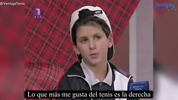 Sale vídeo inédito de un Novak Djokovic de niño diciendo que quiere ser el número uno en el tenis