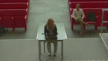 La confesi車n de Arantxa contra su exmarido con la voz quebrada ante el juez