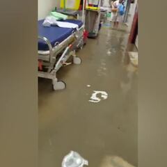 Las impactantes imágenes del hospital de La Paz inundado por ‘culpa’ del metro
