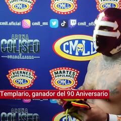 Templario sobre ganar la máscara de Dragón Rojo Jr.: “Vengo a ser el nuevo estandarte del CMLL”