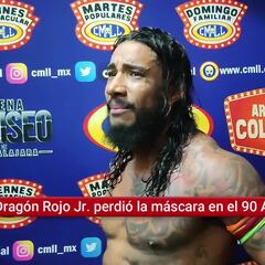 Dragón Rojo Jr.: “Me duele perder mi máscara, me daba mucha seguridad”