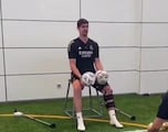 Hasta lesionado es alucinante: vean el entrenamiento de Courtois y como reaccionan los presentes