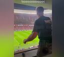 Los lamentables gestos del hijo de Simeone en el palco contra el Madrid