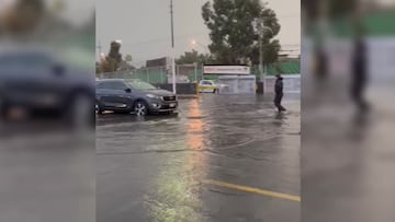 El Estadio Azteca sufrió los estragos de la lluvia en la CDMX