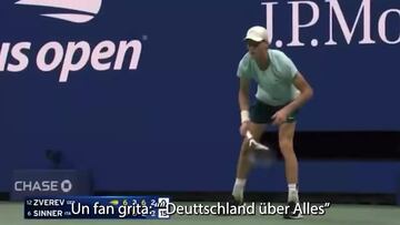 Zverev pide la expulsión de un aficionado por soltar la frase más famosa de Hitler