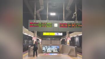 Escalofriantes escenas en el metro de Japón salen a la luz tras el terremoto