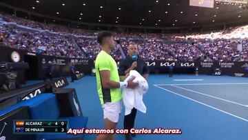 El madridismo a los pies de Alcaraz otra vez: va perdiendo 4-6 y 0-3 y suelta esto