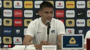 Guillermo Martínez se dice enamorado de Pumas y buscará seguir creciendo