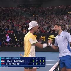 El 178 del mundo te zarandea, ganas sufriendo y haces esto: honor para Djokovic