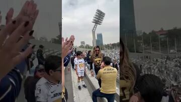 Novios se compromete durante el Pumas vs FC Juárez