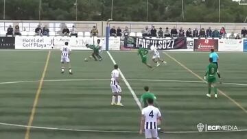 Mexicano mete gol desde media cancha en la Tercera División de España