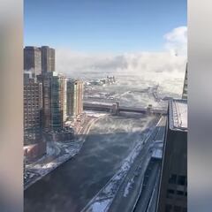 Chicago se queda gélido con temperaturas de -15 grados, evocando escenas de la película “El Día Después de Mañana”