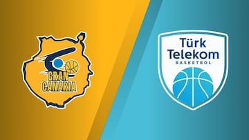 Resumen del Gran Canaria vs Turk Telekom, jornada 15 de la Eurocup