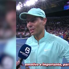 Sólo él sabe lo que ha sufrido: la emoción de Nadal a pie de pista tras ganar