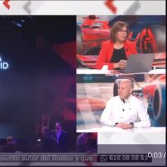 Ni una hora tardó en ser viral: el lapsus en directo de la presentadora de Telemadrid sobre la F1 en Madrid