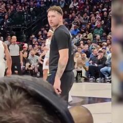 Doncic expulsa a un fan de la grada por meterse con su trasero: “Ponlo en la cinta de correr”