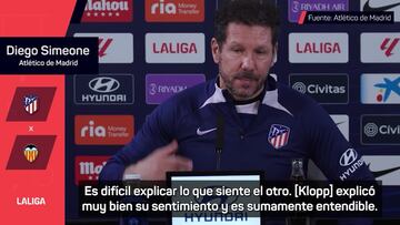 Simeone: “Quienes manejan el calendario son suficientemente inteligentes...”