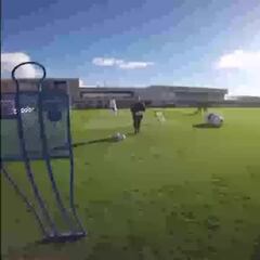 Este vídeo hará sonreír a los madridistas: ojo al ritmo de Courtois