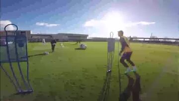 Este vídeo hará sonreír a los madridistas: ojo al ritmo de Courtois