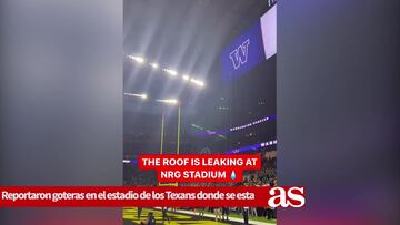 Reportan goteras en el techo del NRG Stadium en la final del futbol colegial de la NCAA