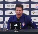 Le preguntan a Simeone por lo que cobran Madrid y Atlético en la Supercopa