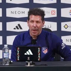 Le preguntan a Simeone por lo que cobran Madrid y Atlético en la Supercopa