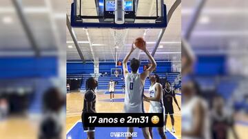 17 años y 2,31: la superioridad física es tan insultante que da risa