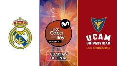 Resumen del Real Madrid vs. UCAM Murcia de cuartos de Copa del Rey de Baloncesto