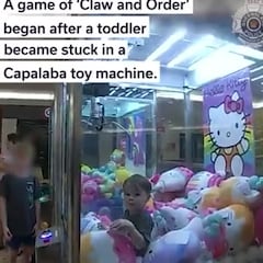 Three-year-old trapped inside cuddly toy machine