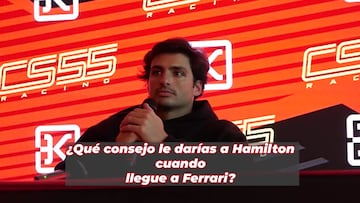 Le piden a Sainz que le de un consejo a Hamilton: la tensión es palpable