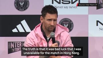 Lionel Messi opens up on his fitness ahead of Inter Miami’s game in Japan